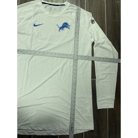Nike Dri-Fit NFL Detroit Lions On Field Sideline Long Sleeve Shirt Size XXLT - Picture 4 of 5